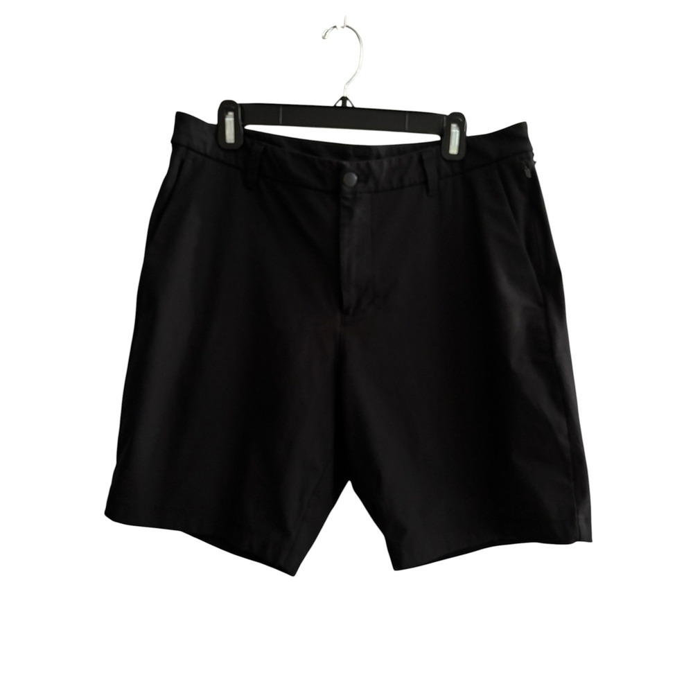 Lululemon Mens Commission Shorts Black Size 34 35 Casual Chino Style